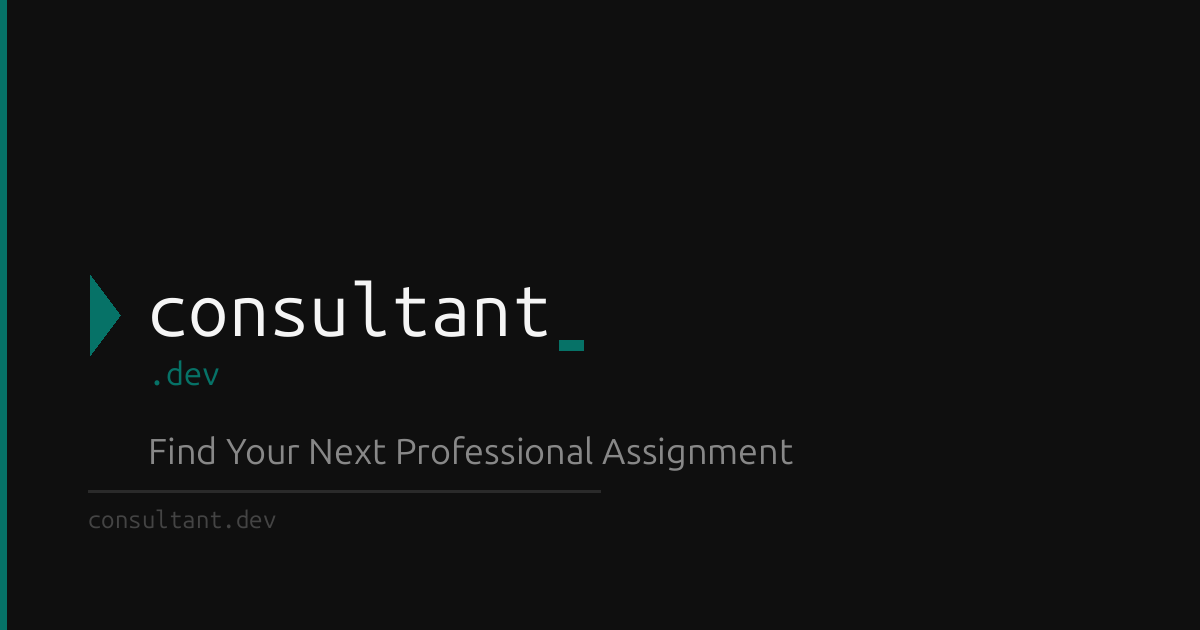 Consultant.dev is now on Microlaunch