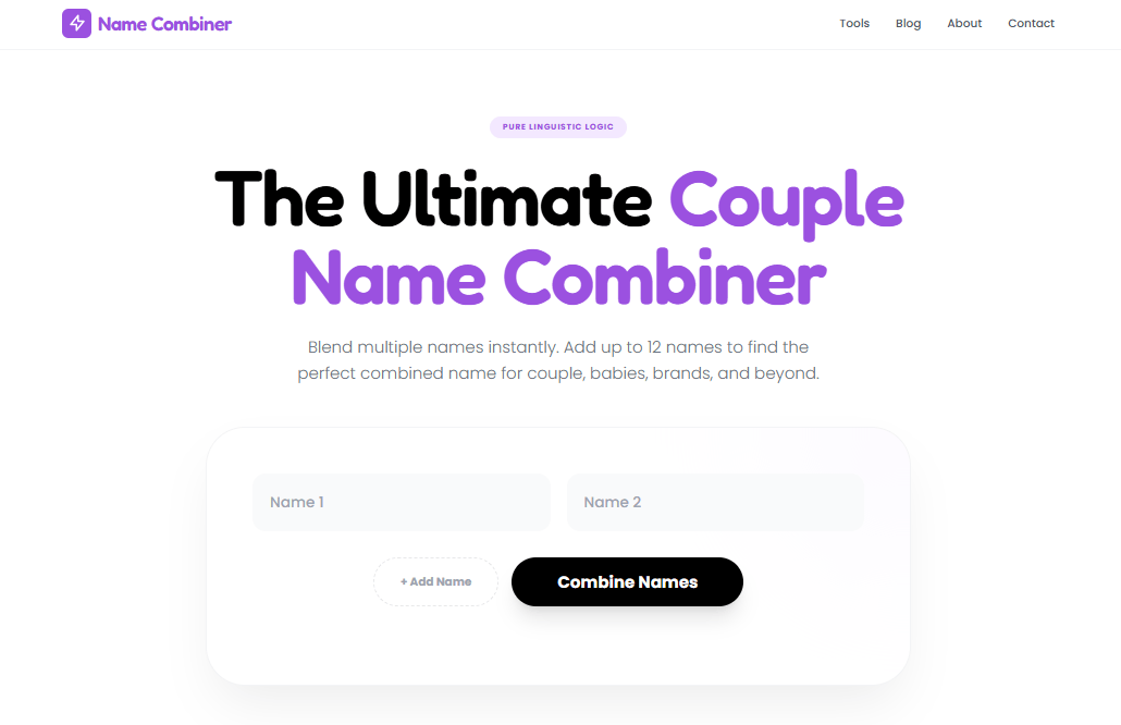 NamesCombiner is now on Microlaunch
