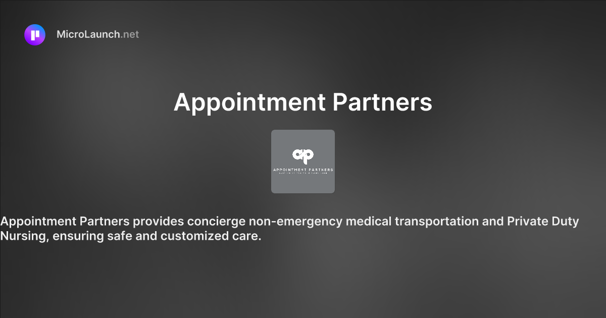 Appointment Partners is now on Microlaunch