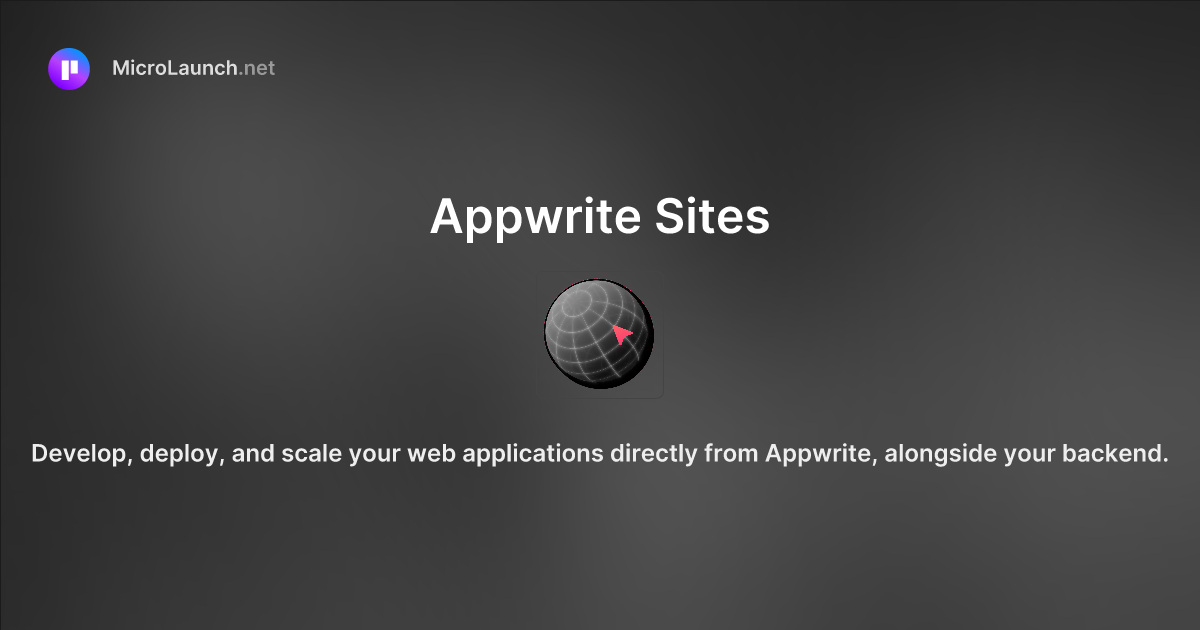 Appwrite Sites is now on Microlaunch