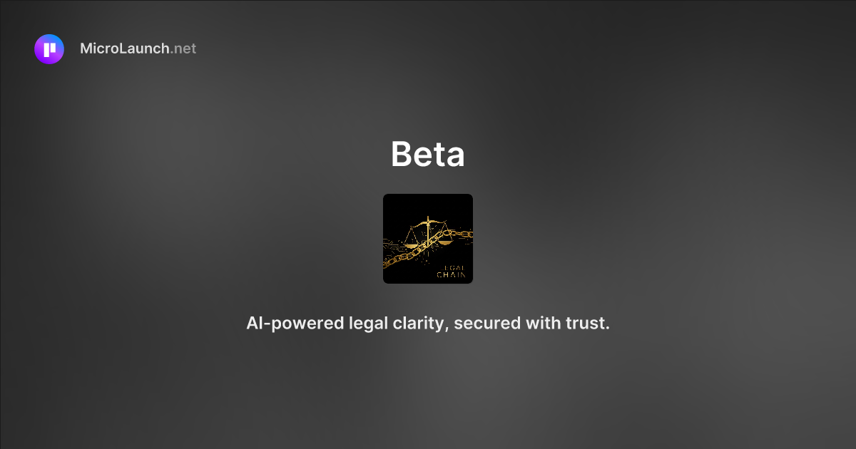 Beta is now on Microlaunch