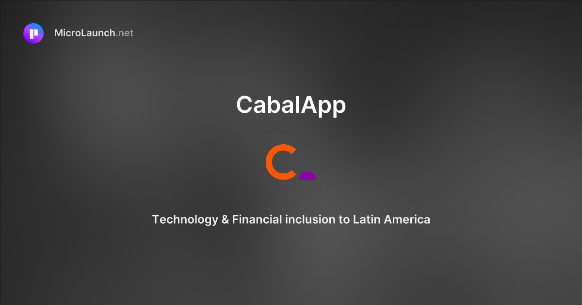 CabalApp is now on Microlaunch