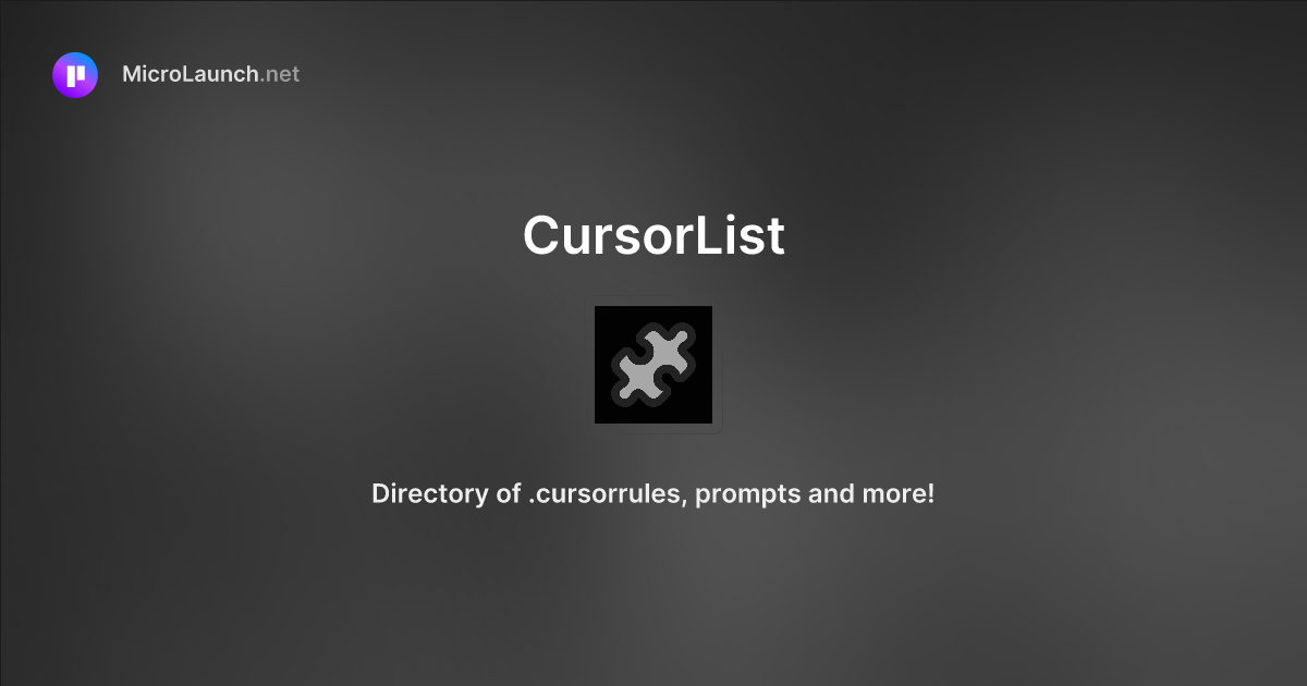 CursorList is now on Microlaunch