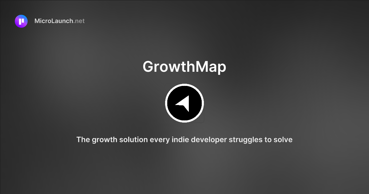 GrowthMap is now on Microlaunch