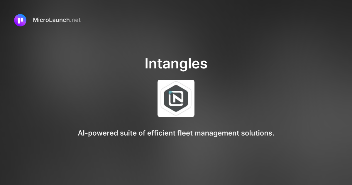 Intangles is now on Microlaunch