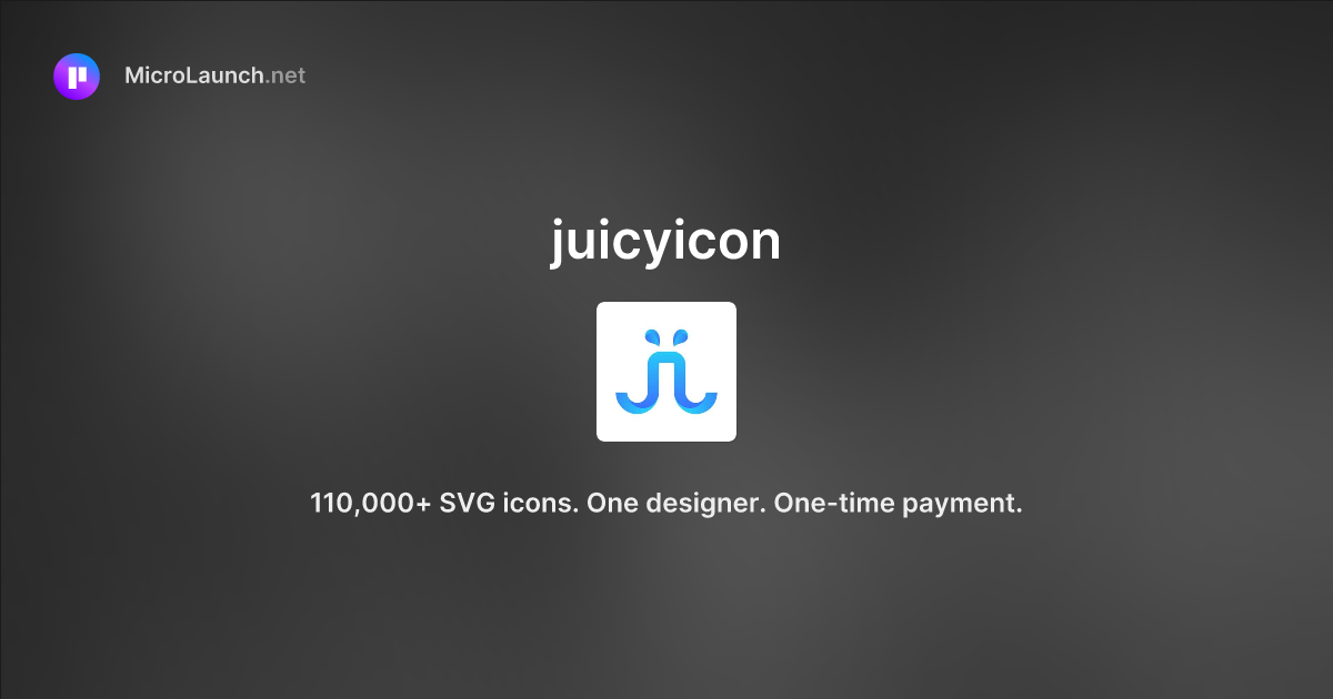 Juicyicon Is Now On Microlaunch