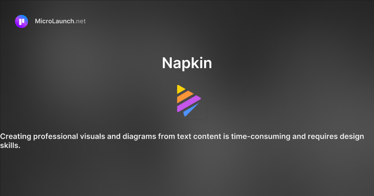 Napkin is now on Microlaunch