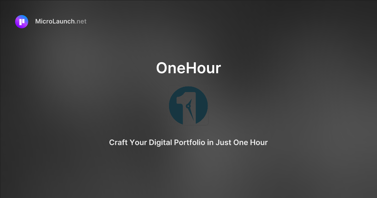 OneHour is now on Microlaunch