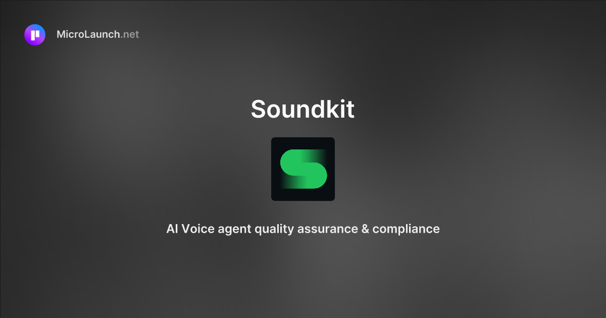 Soundkit is now on Microlaunch
