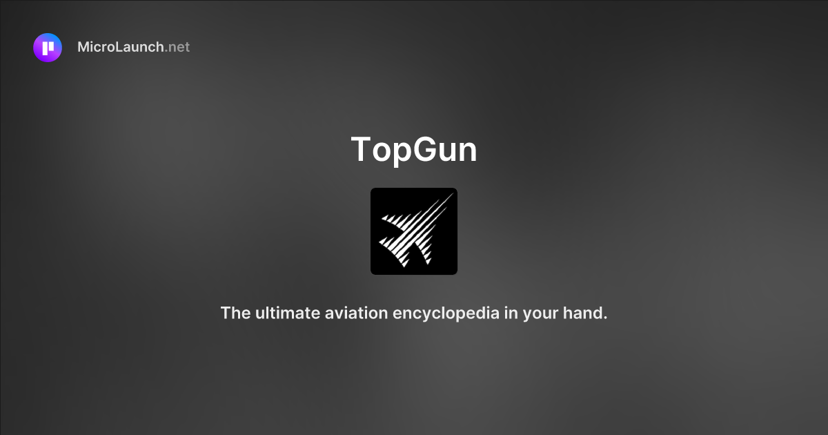 TopGun is now on Microlaunch