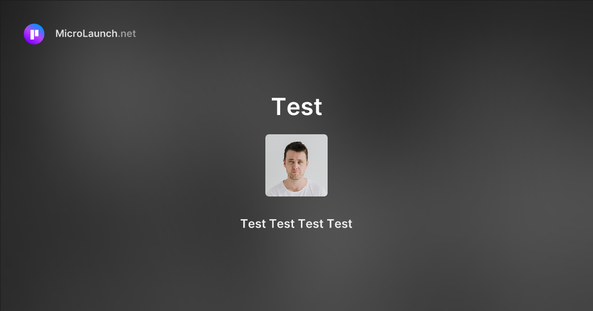 Test is now on Microlaunch